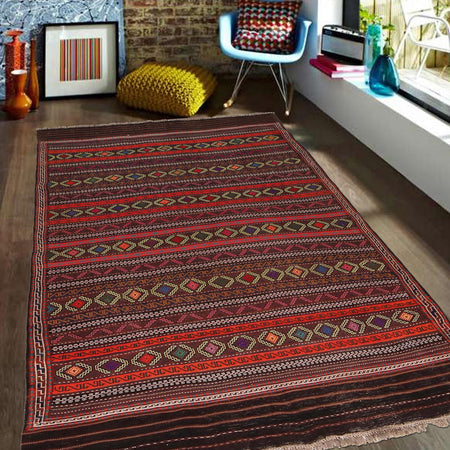 Office and Study Room Kilim 4' 9" x 6' 7" (ft) - No. W34373