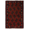 Red Color Baluchi Rug 2' 11" x 4' 5" (ft) - No. W34375