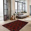 Red Color Baluchi Rug 2' 11" x 4' 5" (ft) - No. W34375