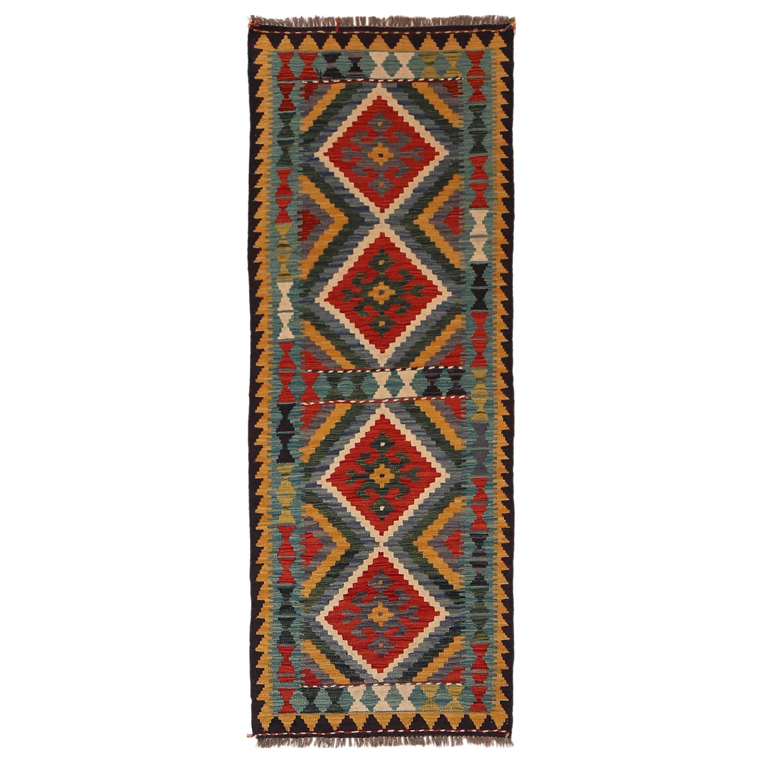 Vegetable Kilim Runner 2' 5" x 6' 7" (ft)- No. W34764