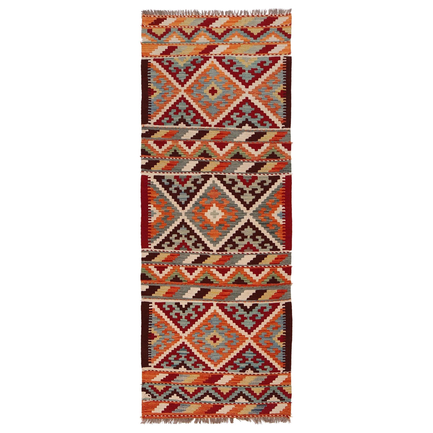 Vegetable Kilim Runner 2' 5" x 6' 7" (ft)- No. W34776