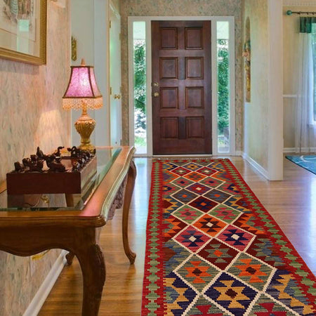 Vegetable Kilim Runner 2' 4" x 6' 3" (ft)- No. W34785