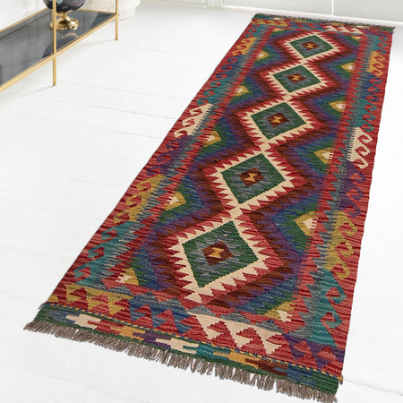 Vegetable Kilim Runner 2' 5" x 6' 3" (ft)- No. W34797