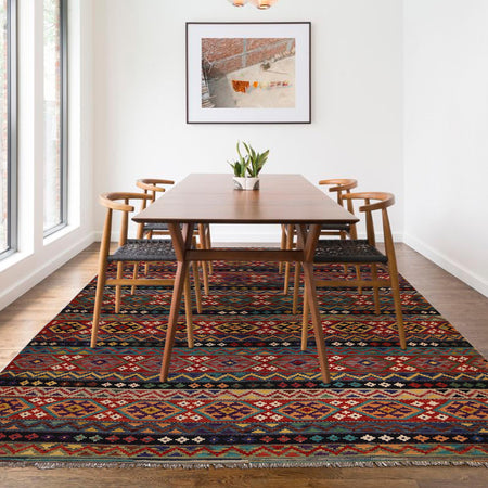 Handmade Vegetable Kelim 9' 10" x 13' 0" (ft) - No. W34808