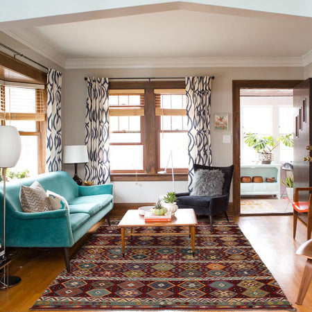 Handmade Vegetable Kelim 8' 10 x 11' 7 (ft) - No. W34812