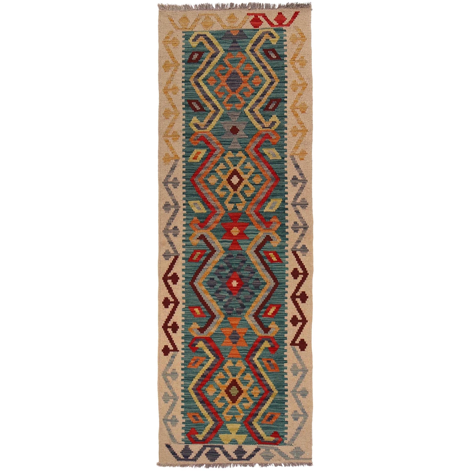 Vegetable Kilim Runner 2' 0" x 6' 3" (ft)- No. W34845