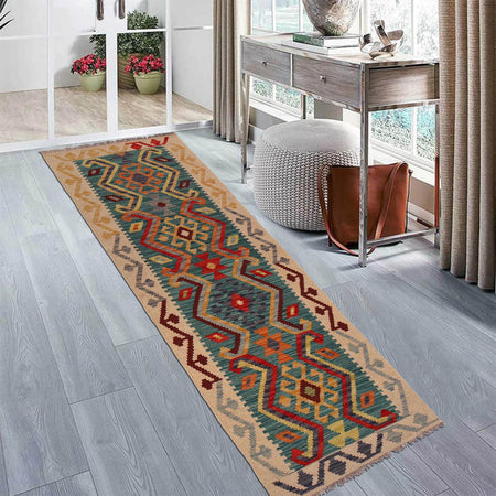 Vegetable Kilim Runner 2' 0" x 6' 3" (ft)- No. W34845