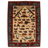 Hand Knotted War Rug 4' 2" x 5' 10" (ft) - No. W35142