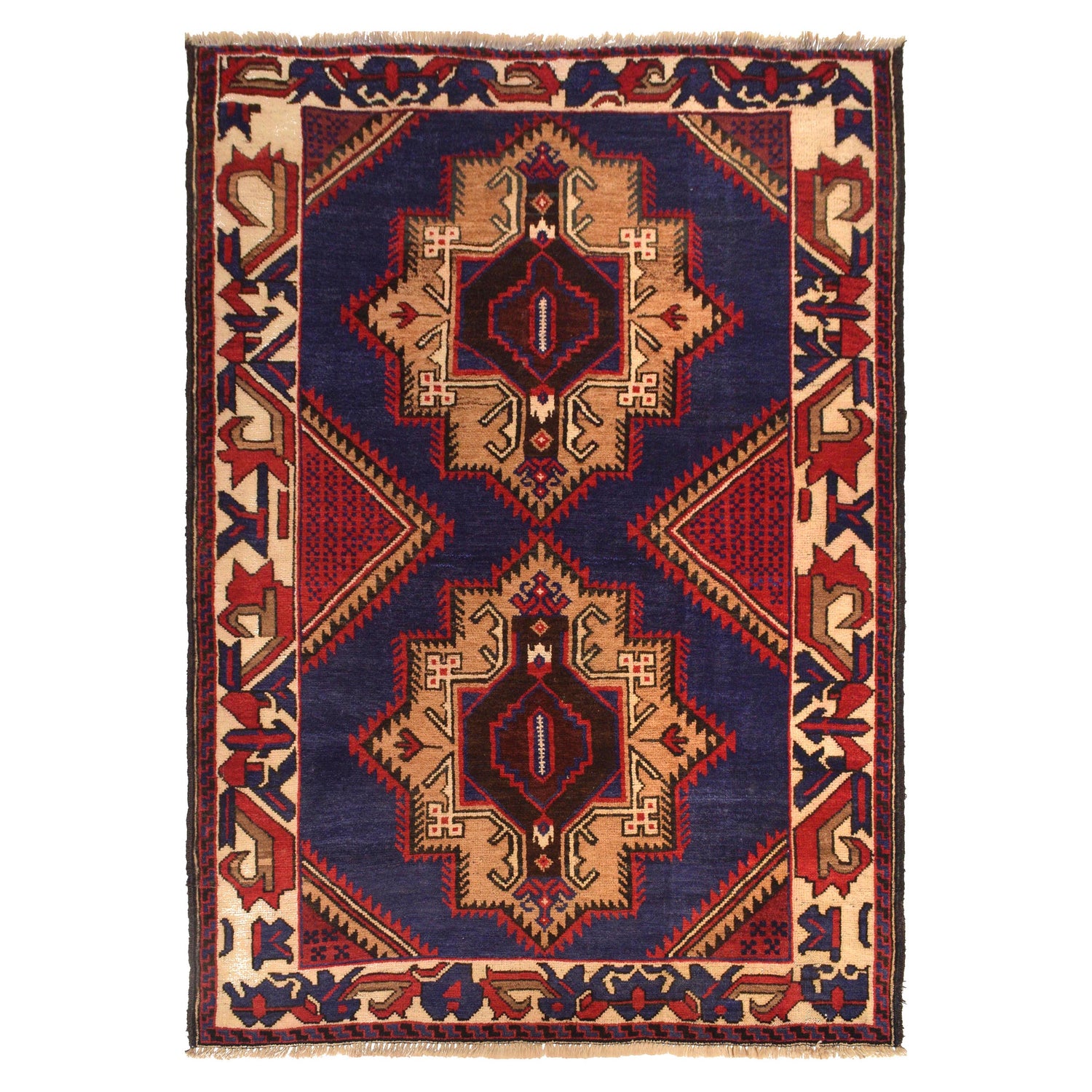 Traditional Baloch Rug 4' 0" x 5' 8" (ft) - No. W35444