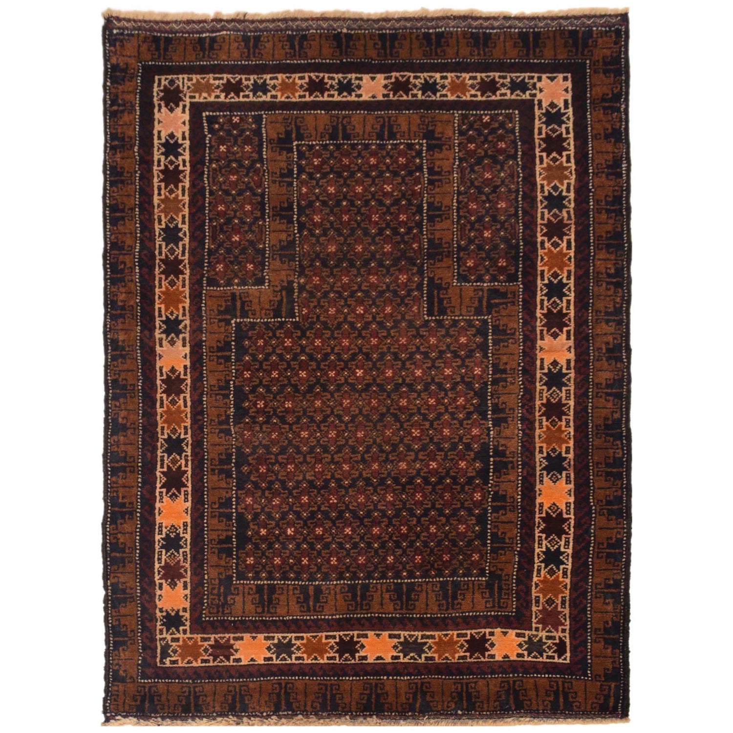 Prayer Rug 2' 10" x 4' 7" (ft) - No. W35448