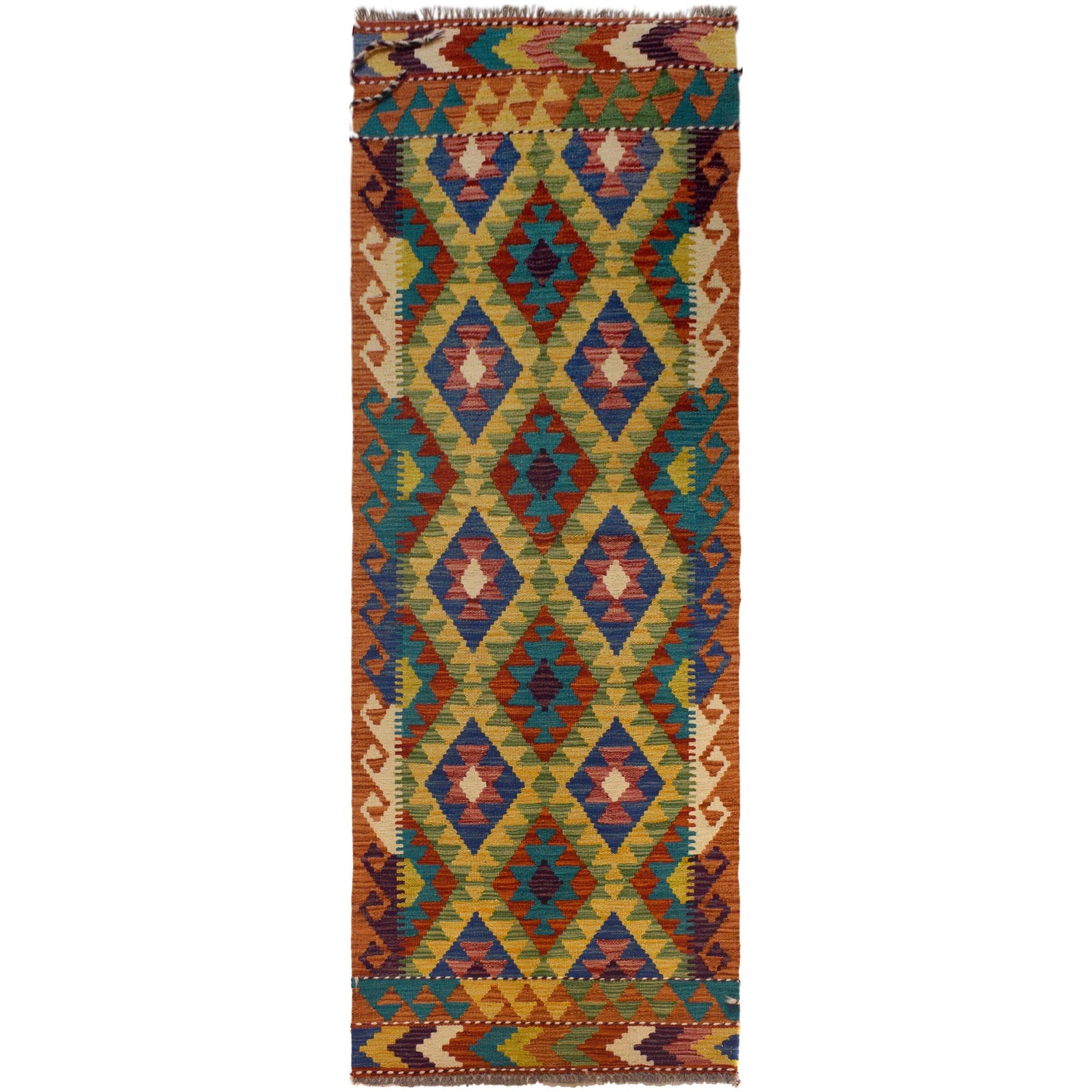 Vegetable Kilim Runner 2' 4" x 6' 8" (ft)- No. W35543