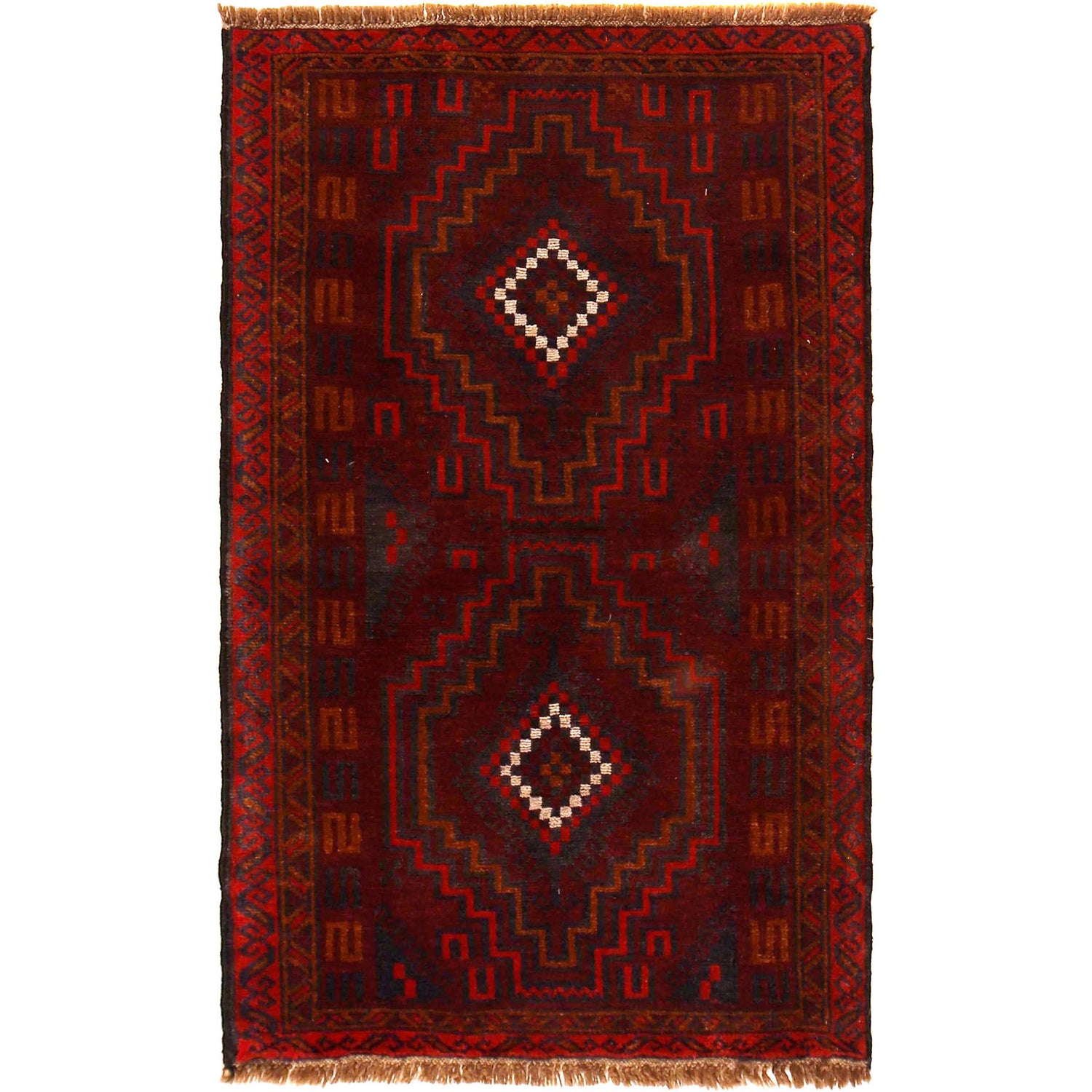Tribal Baloch Rug 2' 10"x 4' 8" (ft) - No. W35632