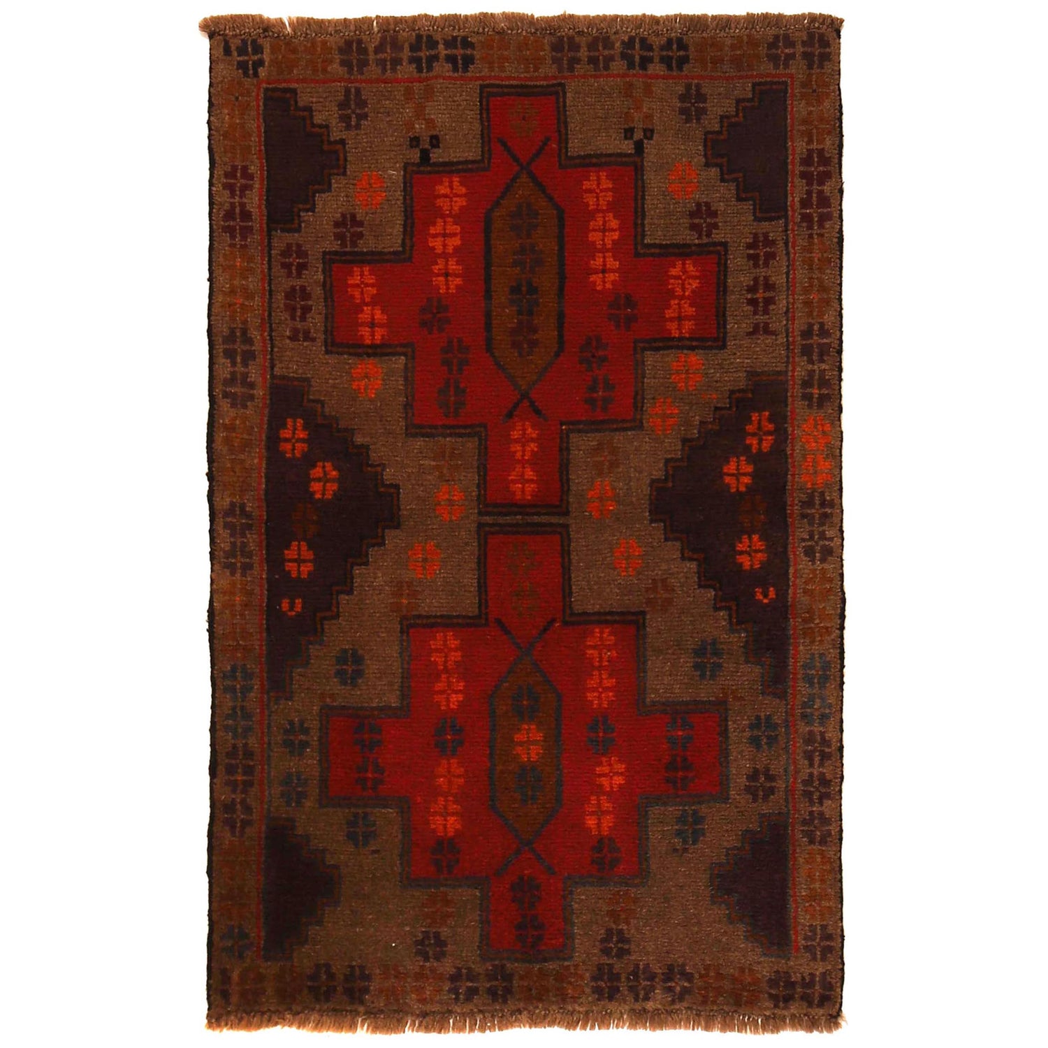 Baluch Small Size Rug 2' 10" x 4' 3" (ft) - No. W35633