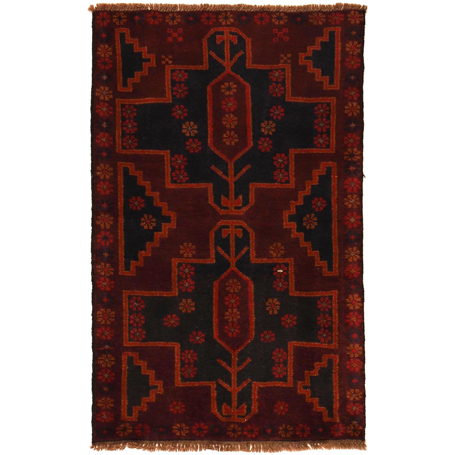 Tribal Baloch Rug 2' 9" x 4' 5" (ft) - No. W35770