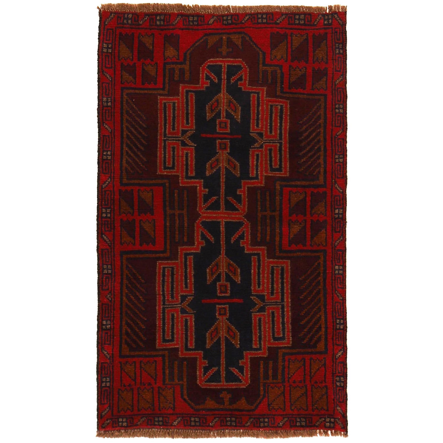 Traditional Baloch Rug 2' 9"x 4' 7" (ft) - No. W35772