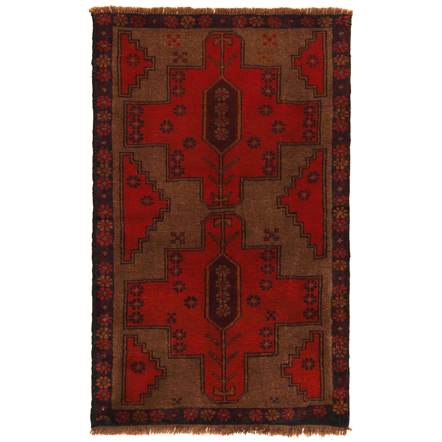 Handmade Balochi Rug 2' 9"x 4' 6" (ft) - No. W35780
