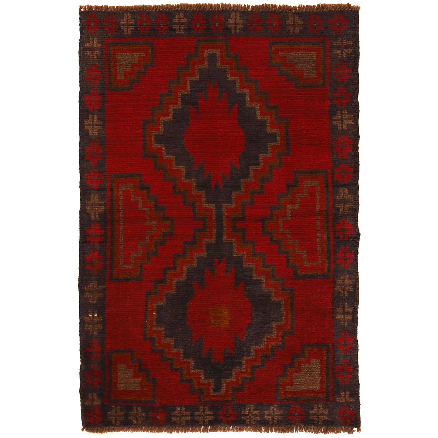 Handmade Balochi Rug 2' 11" x 4' 3" (ft) - No. W35787