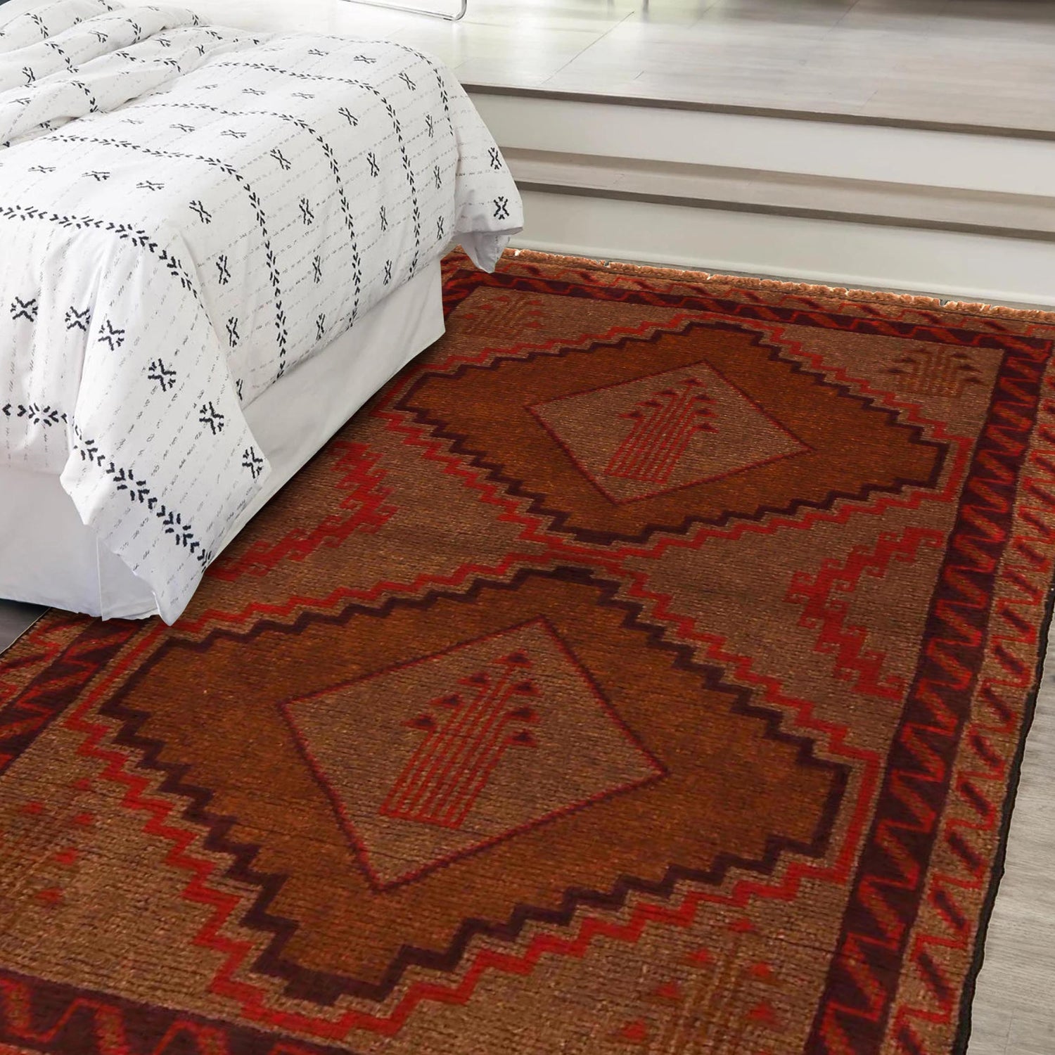 Hand Knotted Baluchi Rug 2' 9" x 4' 4" (ft) - No. W35788