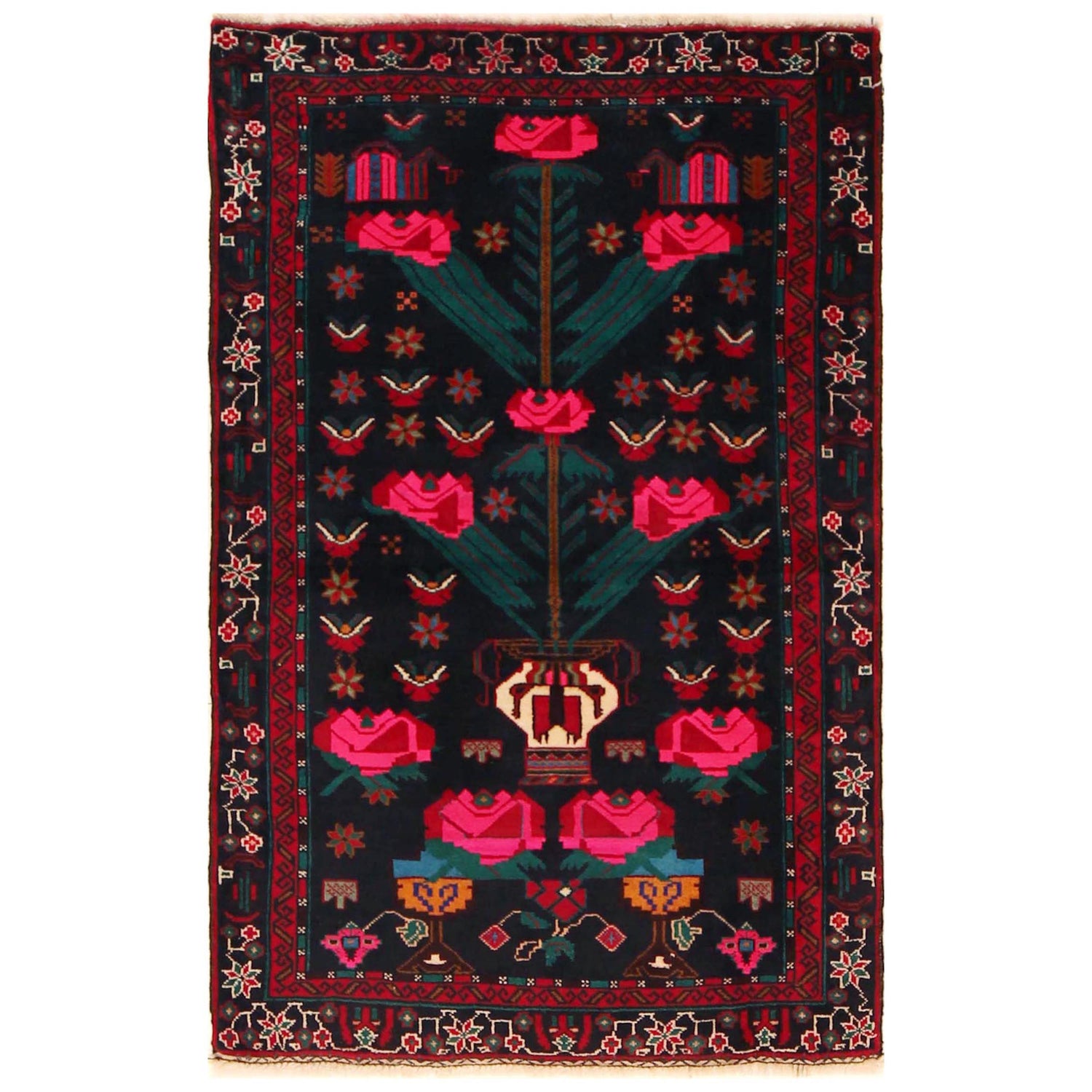 Handmade Balochi Rug 2' 10" x 4' 6" (ft) -No W35895