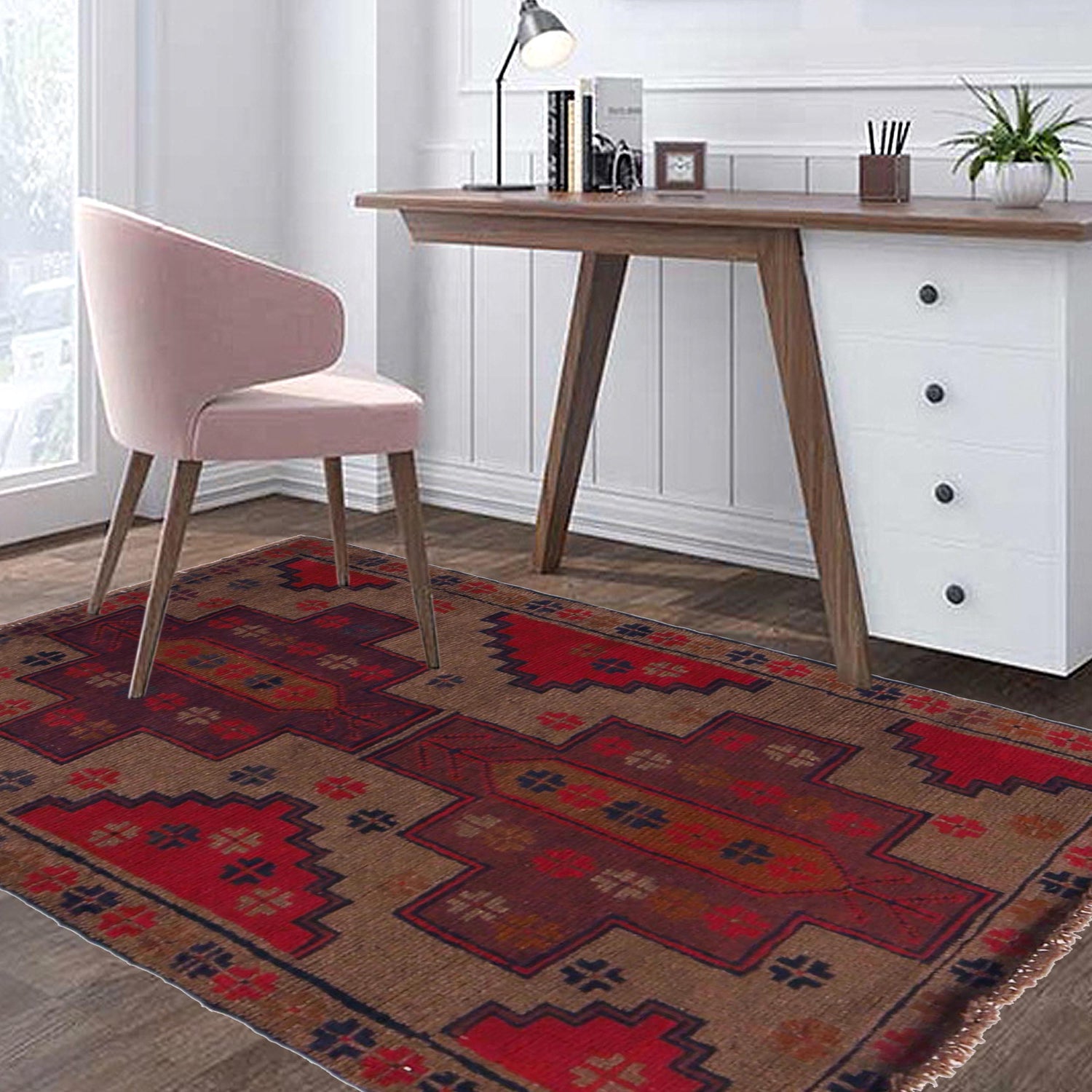 Handmade Balochi Rug 2' 11" x 4' 5" (ft) - No. W35901