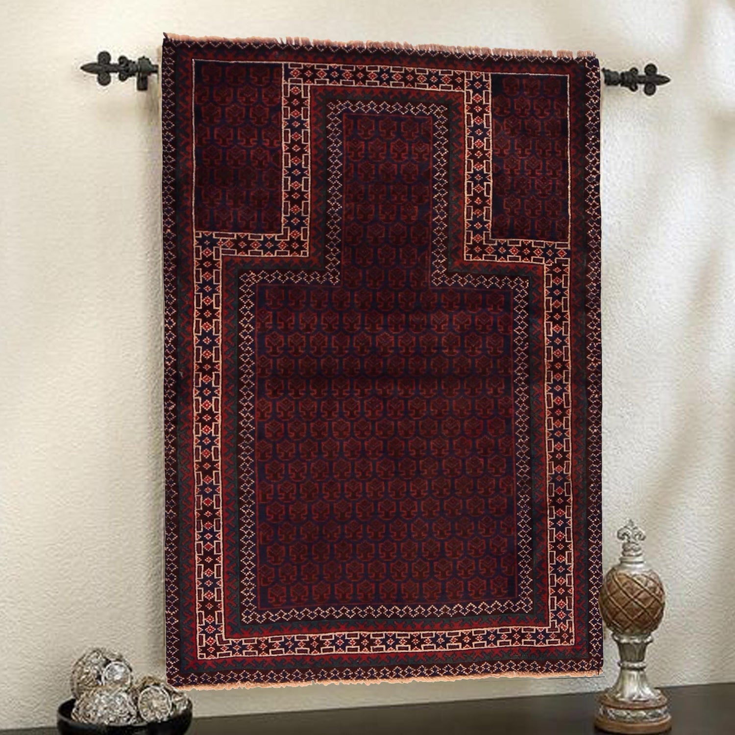 Handmade Jaye Namaz 2' 11" x 4' 7" (ft) - No. W35906