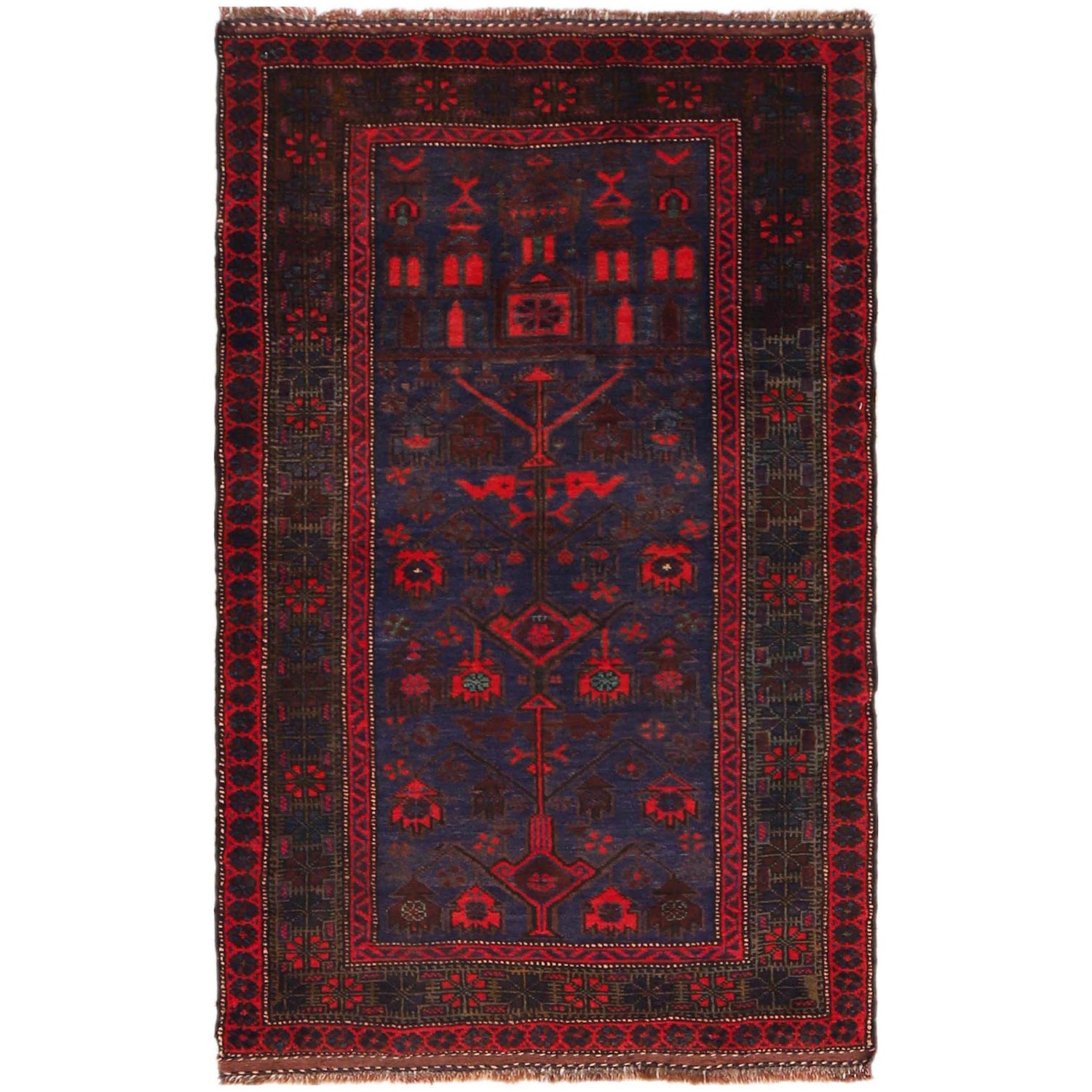 Tribal Baloch Rug 3' 0" x 4' 10" (ft) -No W35908