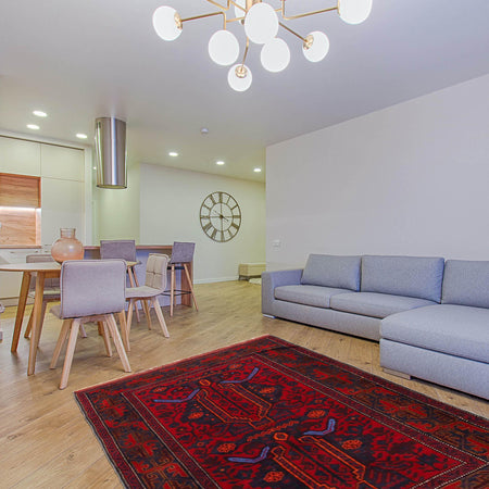 Hand Knotted Baluchi Rug 2' 10" x 4' 4" (ft) - No. W35911