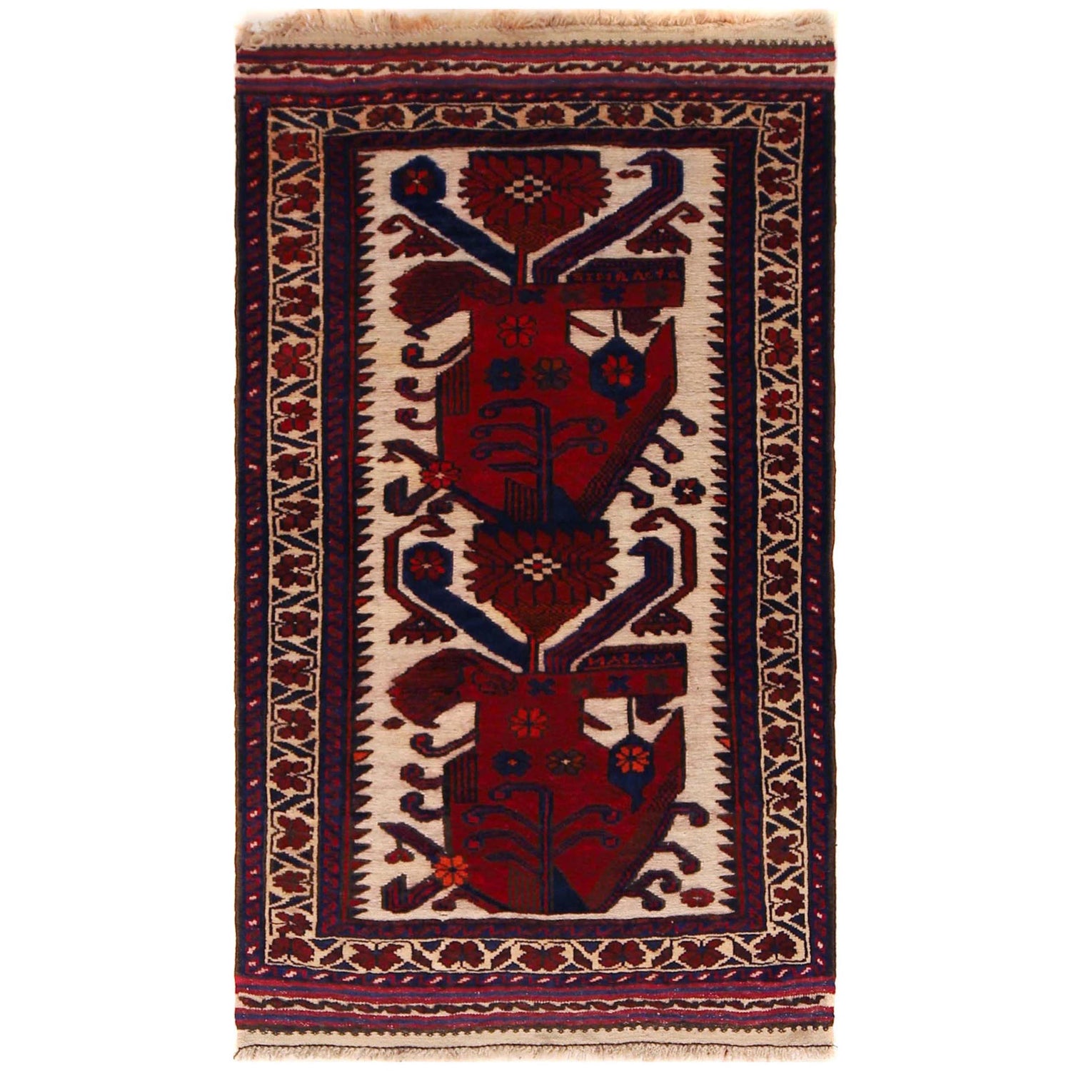 Baluch Small Size Rug 2' 7" x 4' 5" (ft) - No. W35930