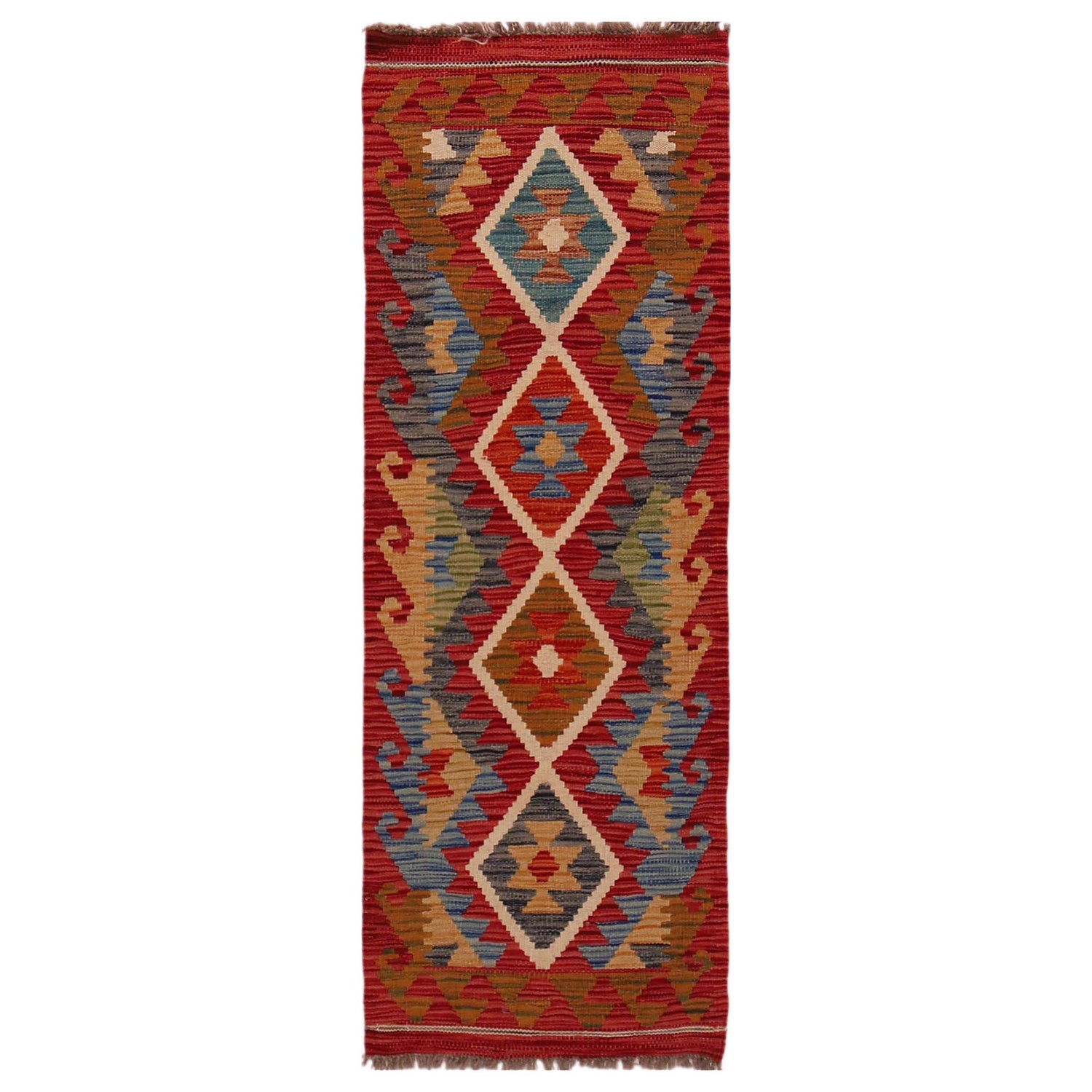 Vegetable Kilim Runner 1' 8" x 4' 11" (ft)- No. W35937