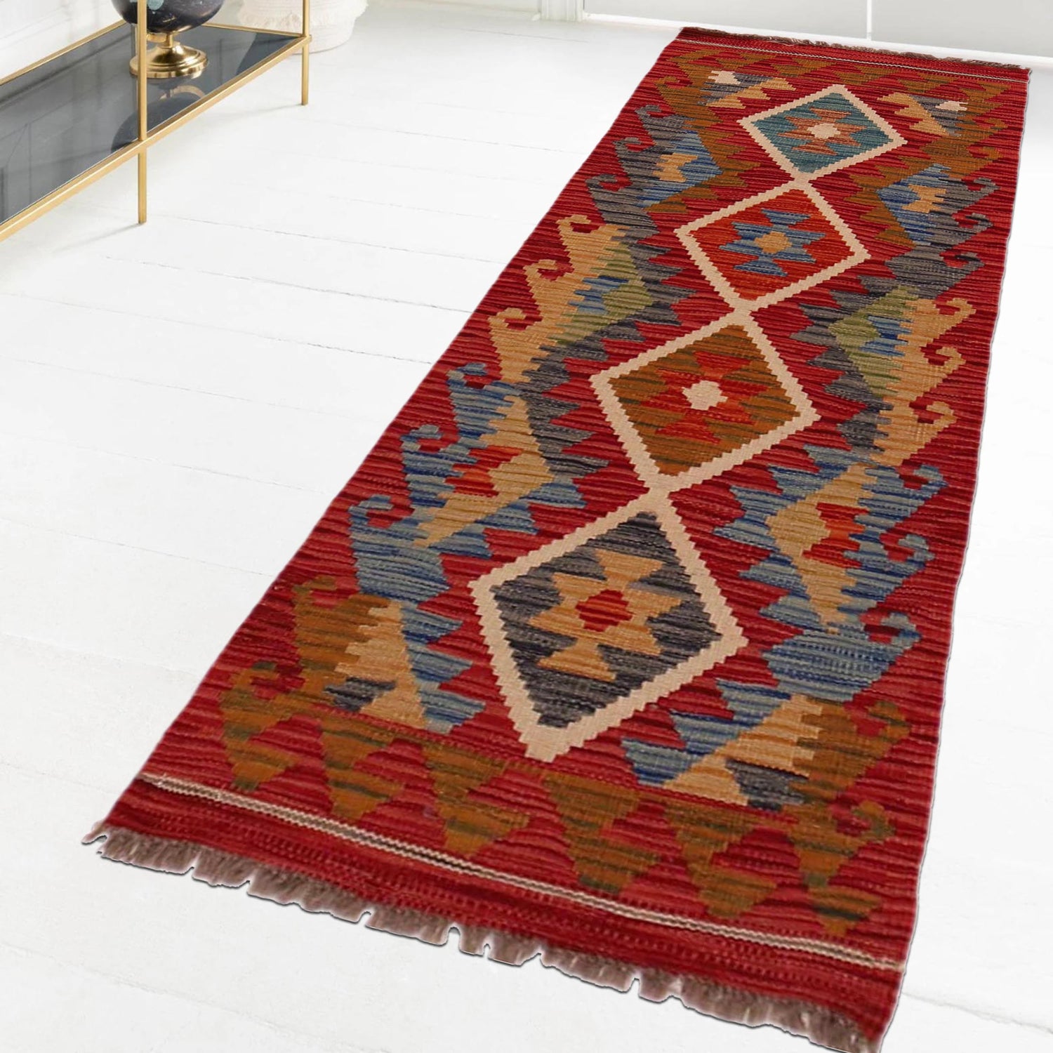 Vegetable Kilim Runner 1' 8" x 4' 11" (ft)- No. W35937