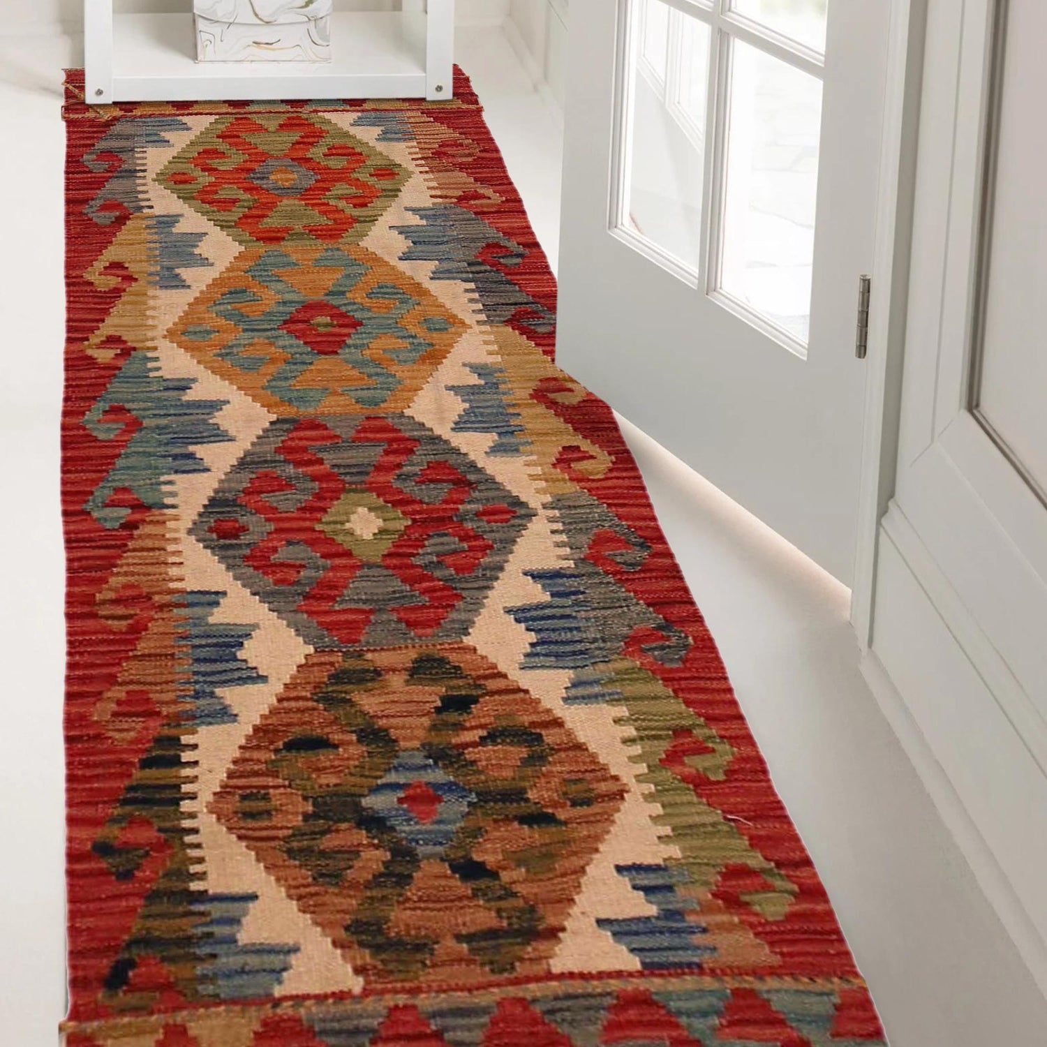 Vegetable Kelim Runner 1' 8" x 4' 11" (ft)- No. W35940