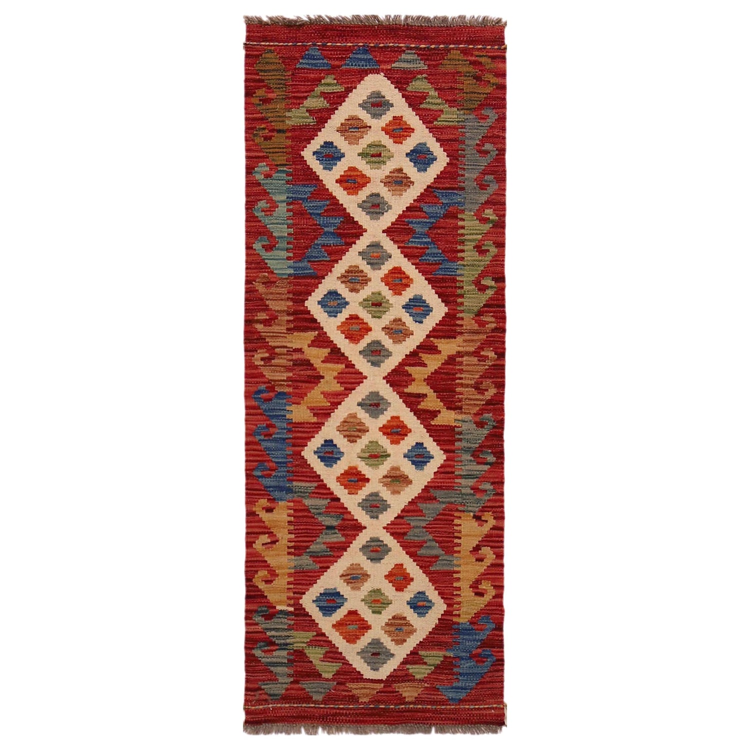 Vegetable Kelim Runner 1' 9" x 4' 10" (ft)- No. W35948