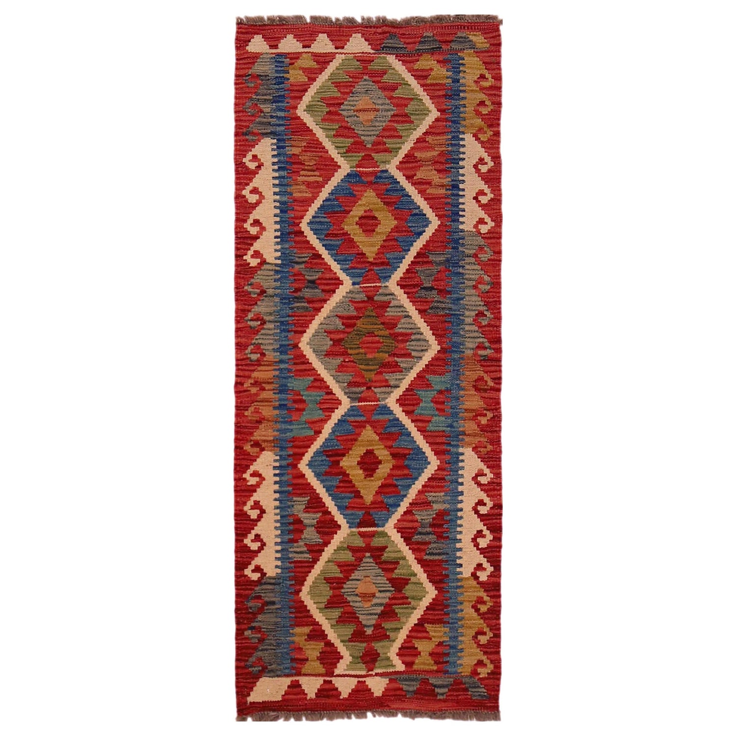 Vegetable Kilim Runner 1' 9" x 4' 9" (ft)- No. W35949