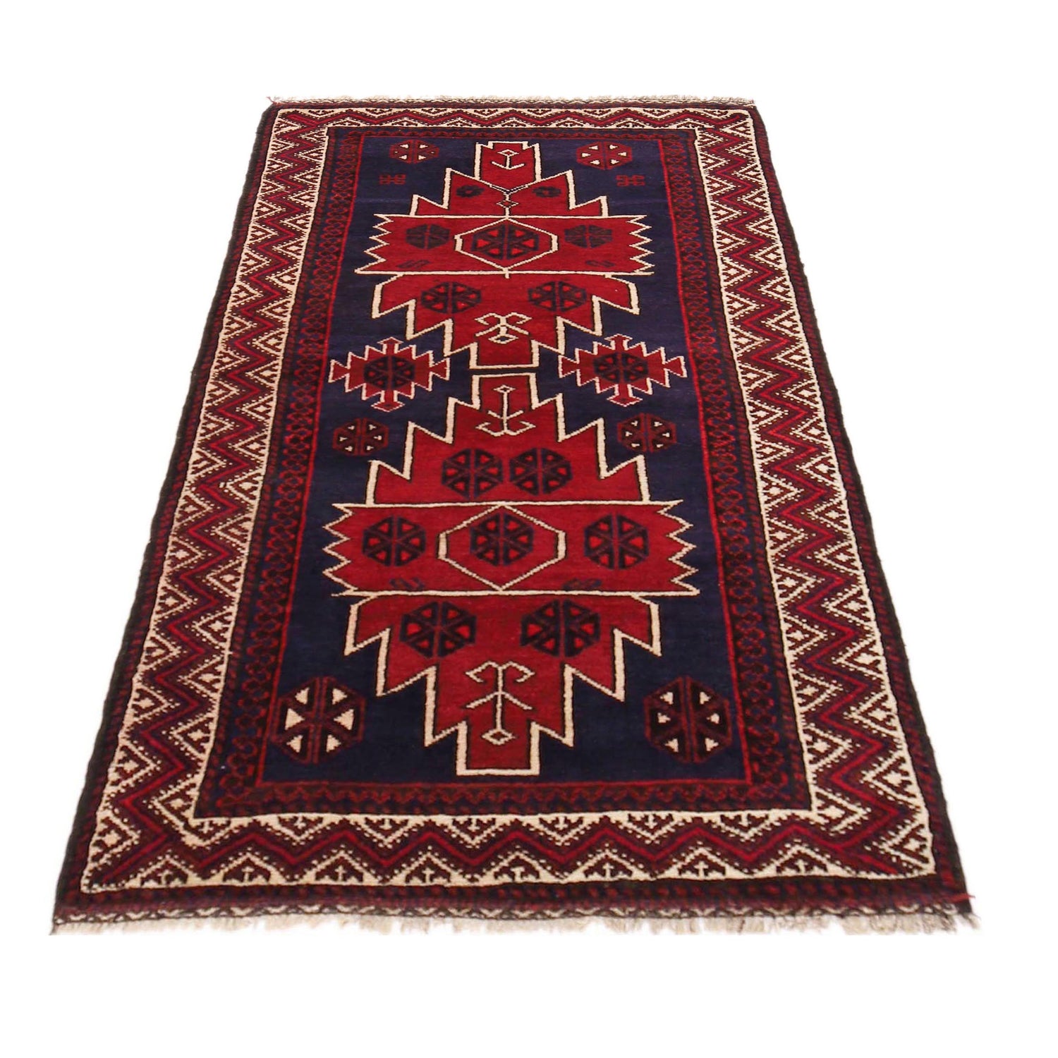 Handmade Baluchi Rug 2' 11" x 4' 9" (ft) - No. W36337