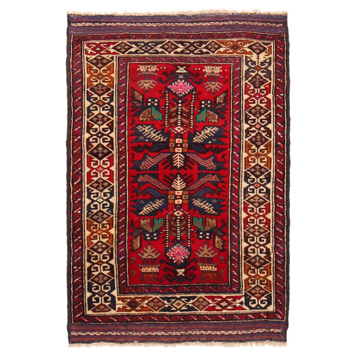 Traditional Baloch Rug 2' 11" x 4' 3" (ft) - No. W36339