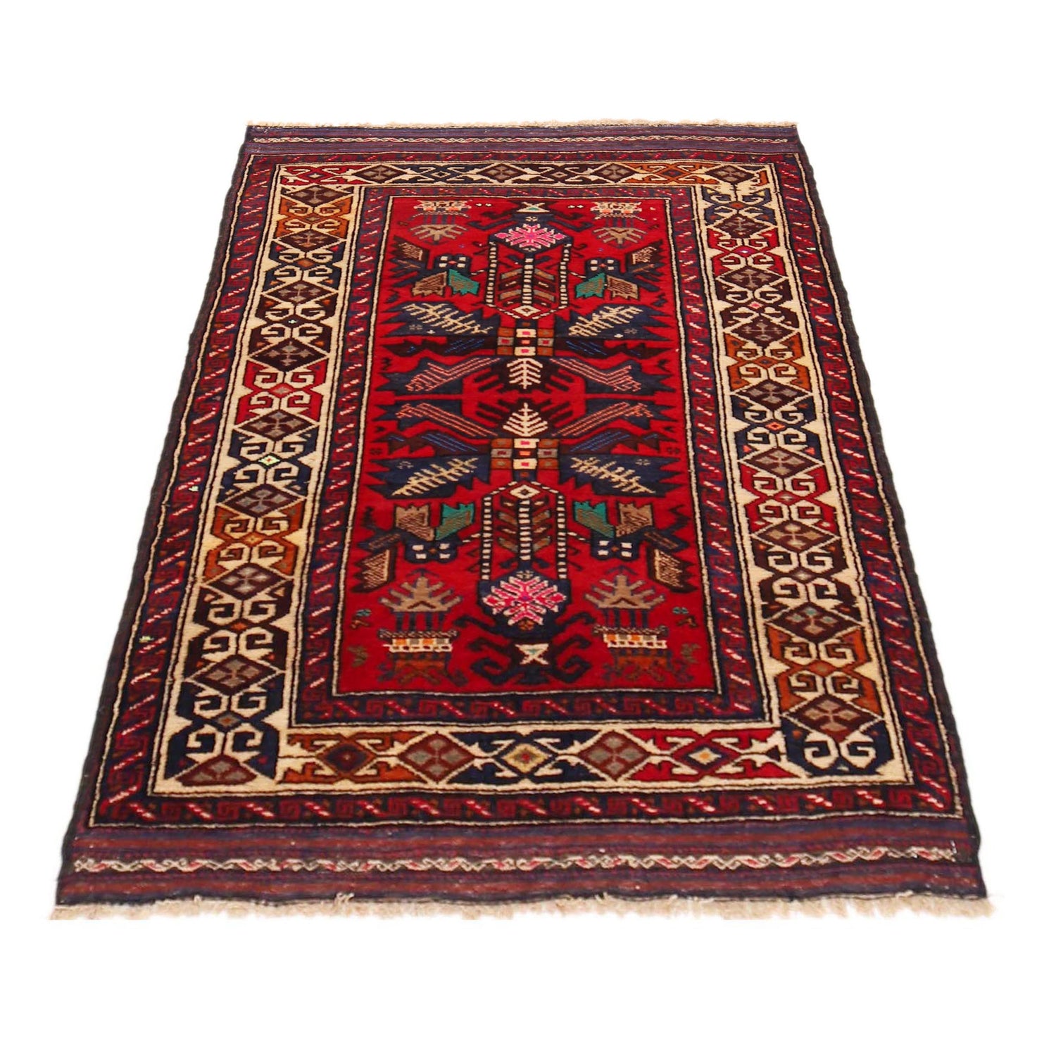 Traditional Baloch Rug 2' 11" x 4' 3" (ft) - No. W36339