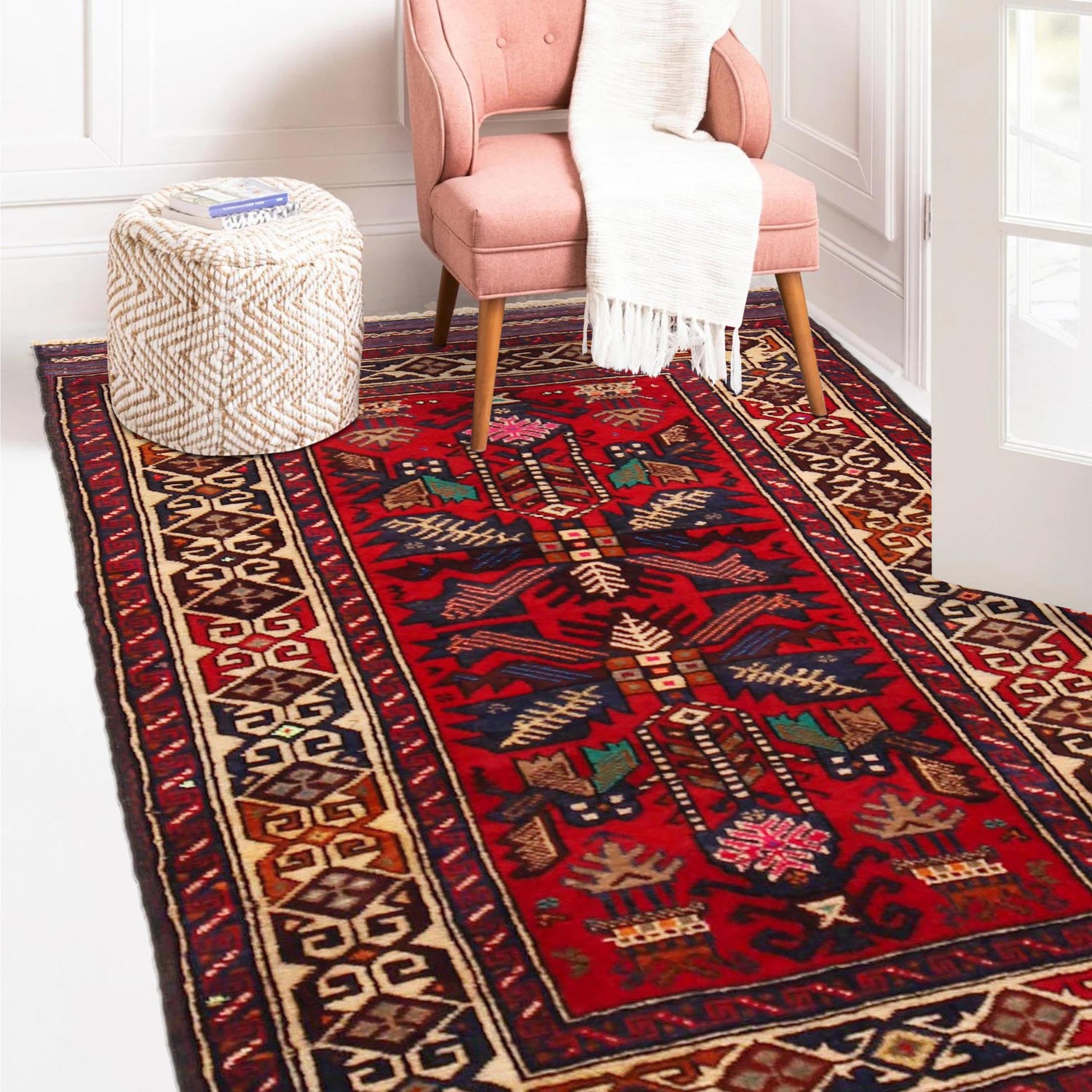 Traditional Baloch Rug 2' 11" x 4' 3" (ft) - No. W36339