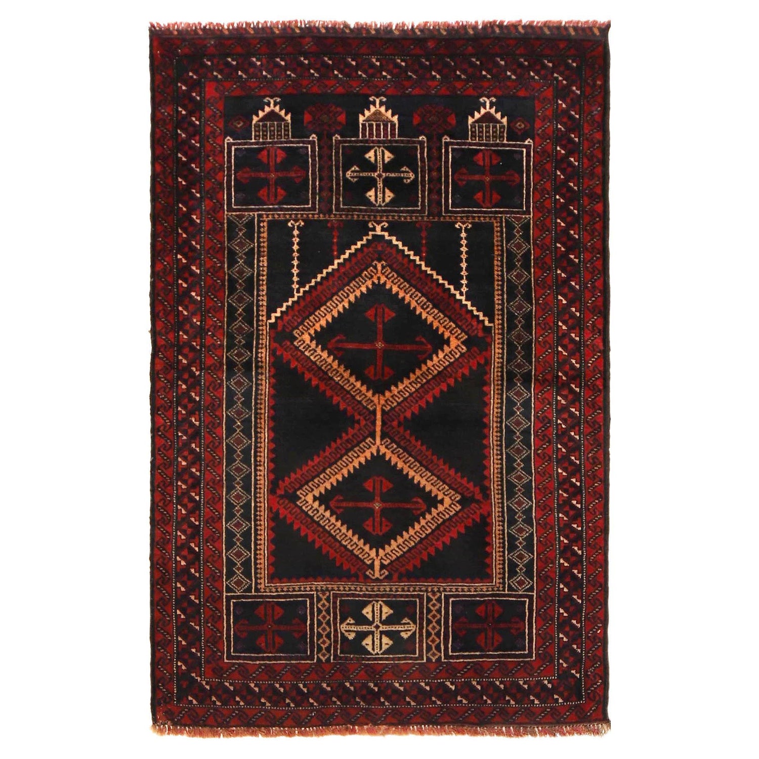 Prayer Mat 2' 11" x 4' 6" (ft) - No. W36342