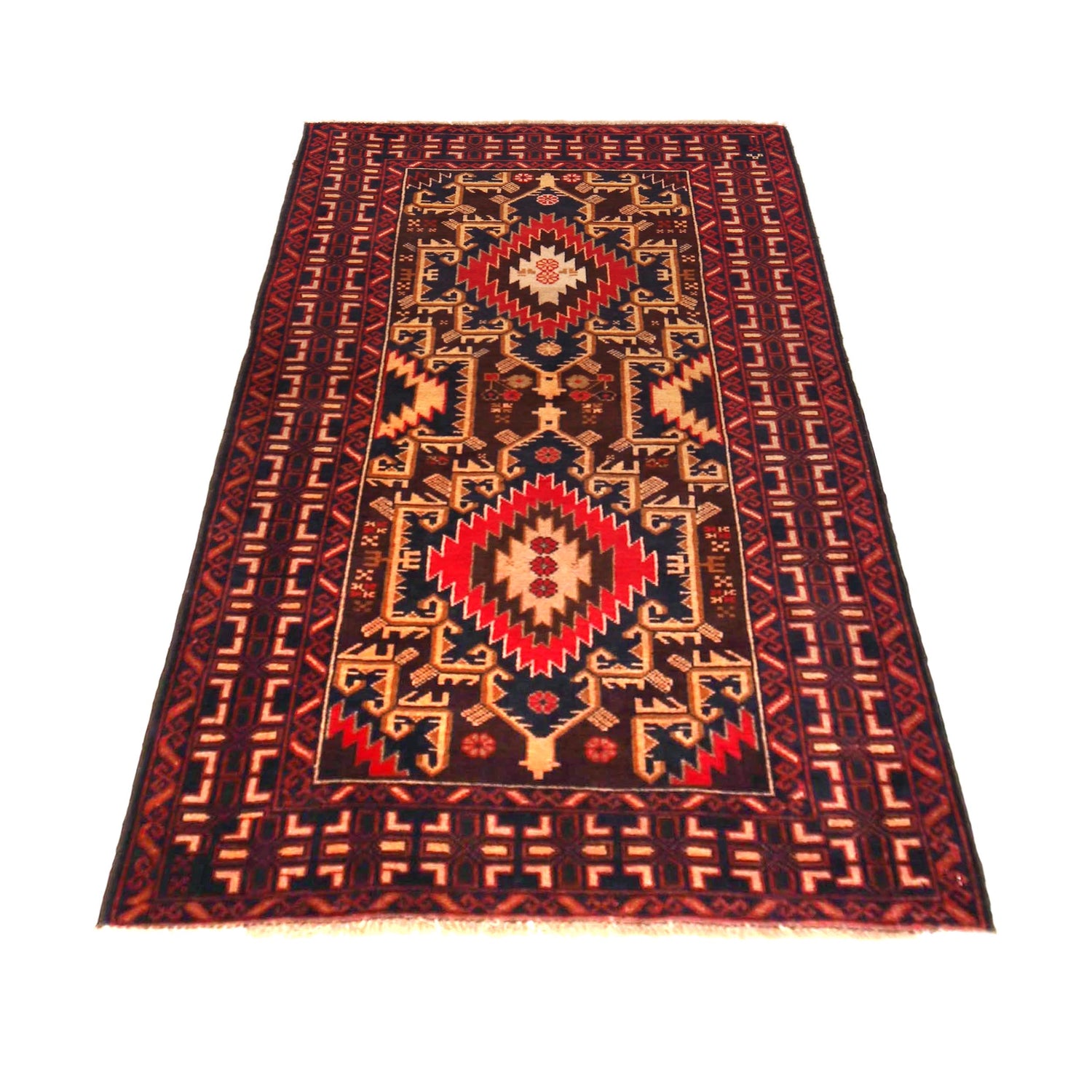 Tribal Baloch Rug 2' 10" x 4' 10" (ft) -No W36343