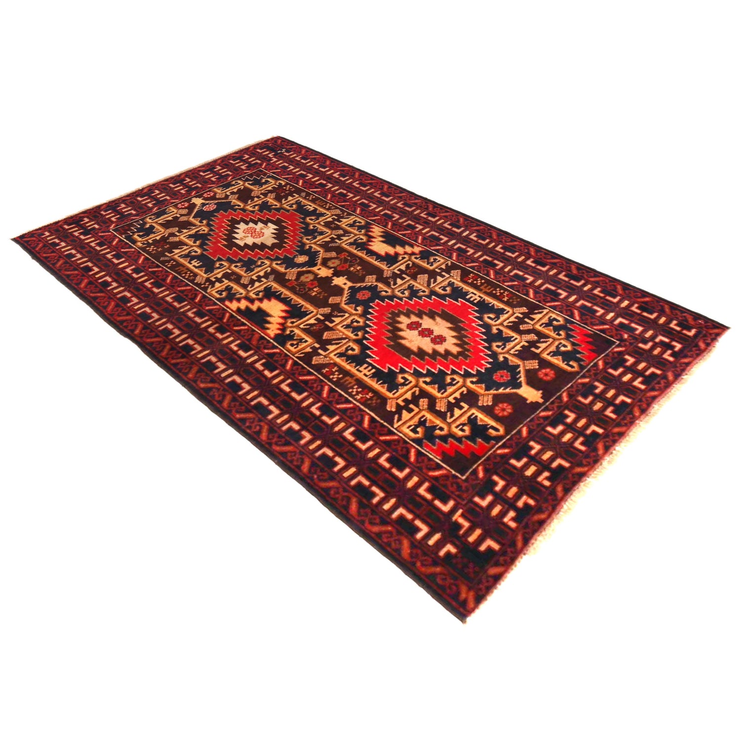 Tribal Baloch Rug 2' 10" x 4' 10" (ft) -No W36343