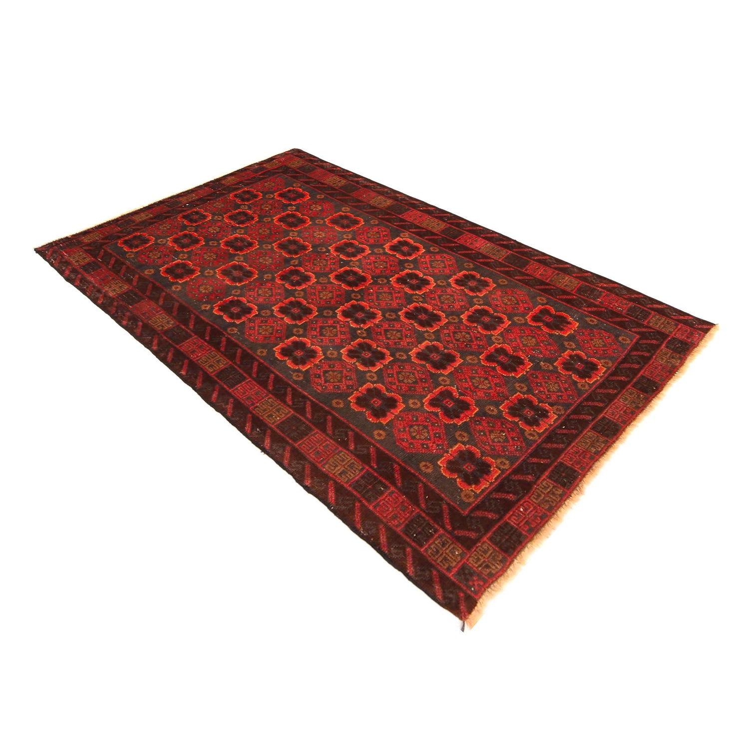 Red Color Baluchi Rug 2' 11" x 4' 10" (ft) -No W36534