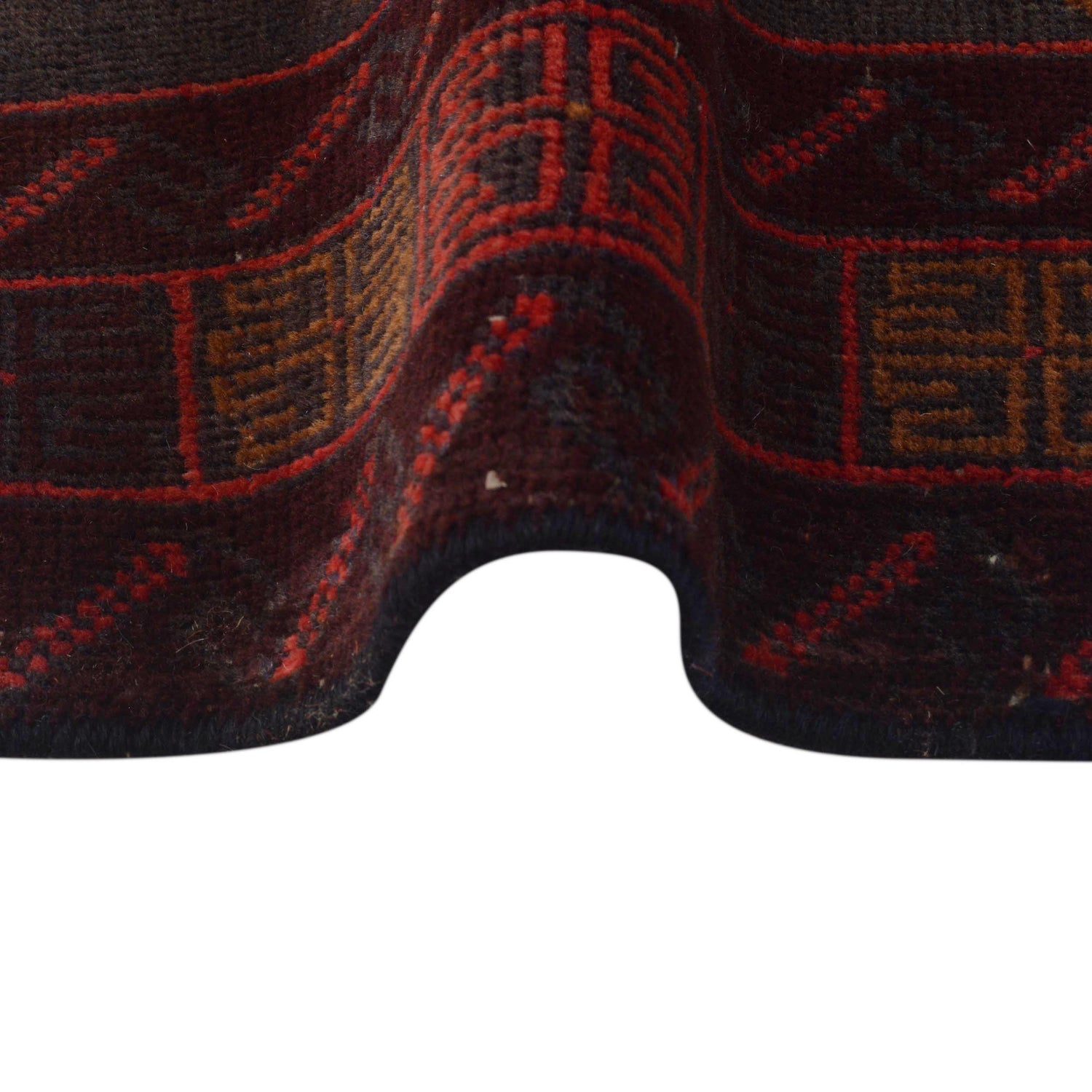 Red Color Baluchi Rug 2' 11" x 4' 10" (ft) -No W36534