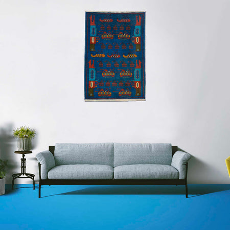 War Rug 2' 9" x 4' 0" (ft) - No. W36559