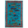 Handmade War Rug 2' 7" x 4' 2" (ft) - No. W36562