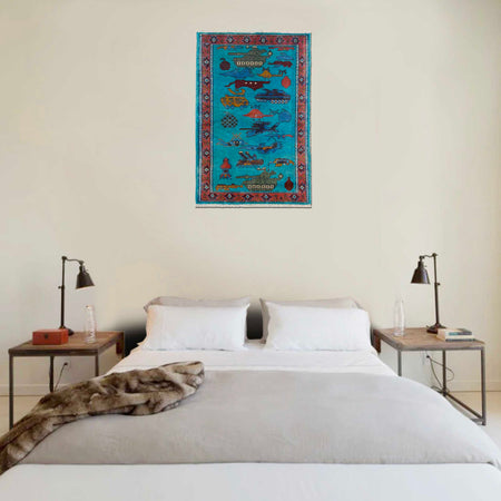 Handmade War Rug 2' 7" x 4' 2" (ft) - No. W36562