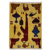 Yellow Color War Rug 1' 11" x 2' 10" (ft) - No. W36575