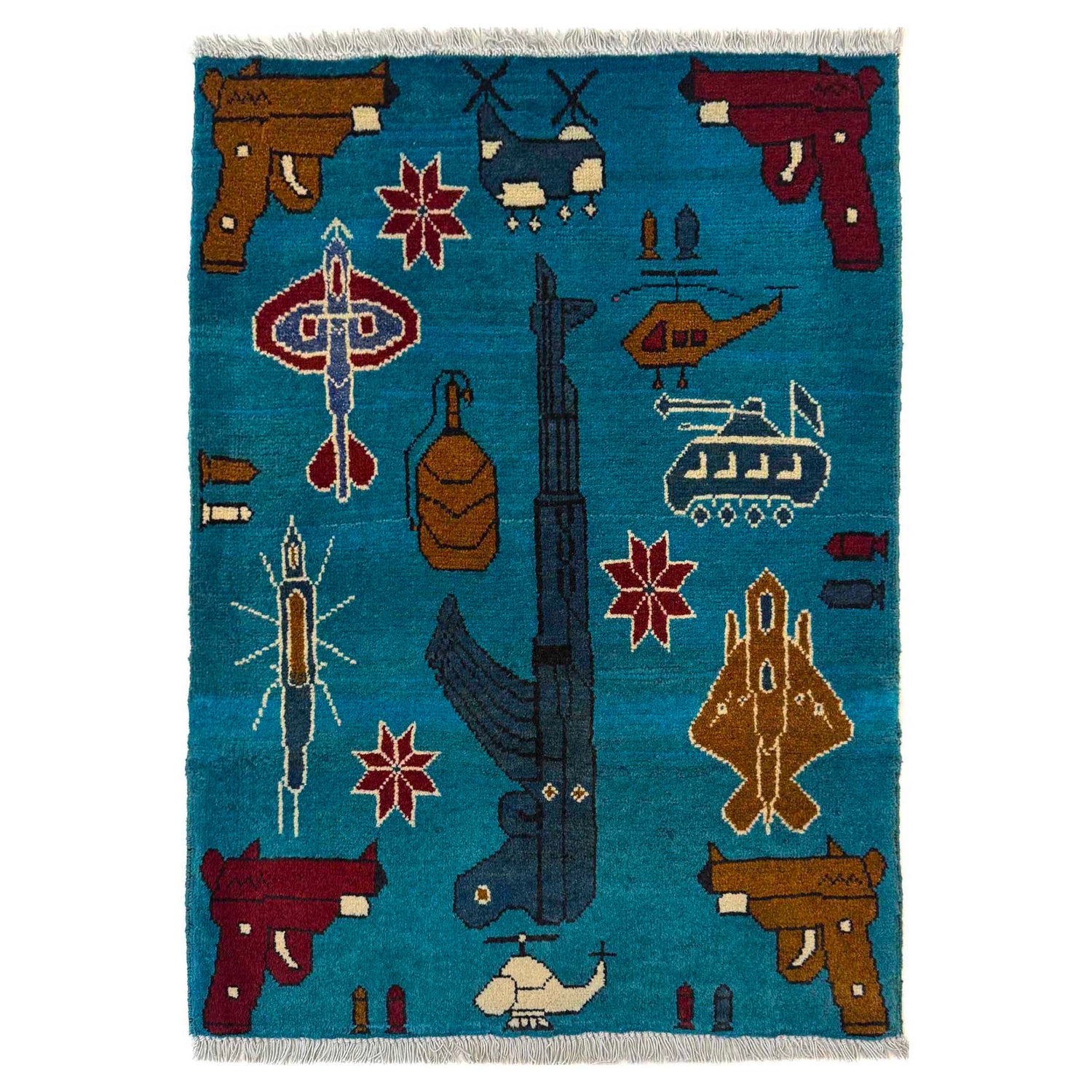 War Rug 2' 1" x 2' 11" (ft) - No. W36606