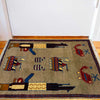 Hand Knotted War Rug 2' 1" x 2' 10" (ft) - No. W36609