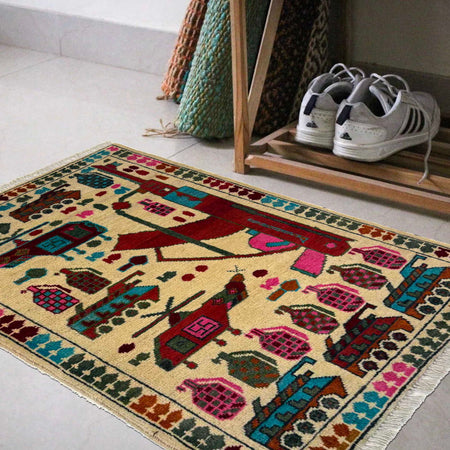 War Rug 2' 0" x 2' 11" (ft) - No. W36610