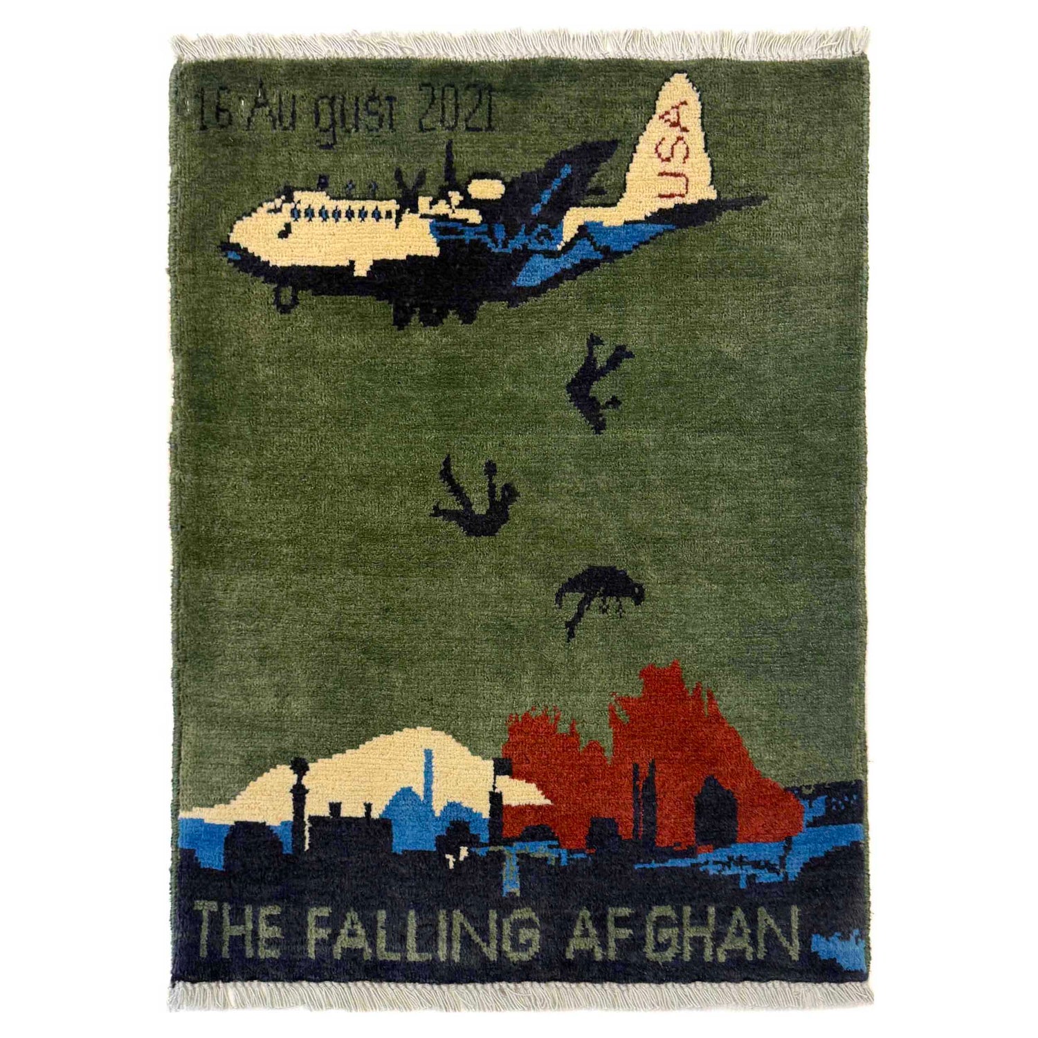 Handmade War Rug 2' 0" x 2' 9" (ft) - No. W36611